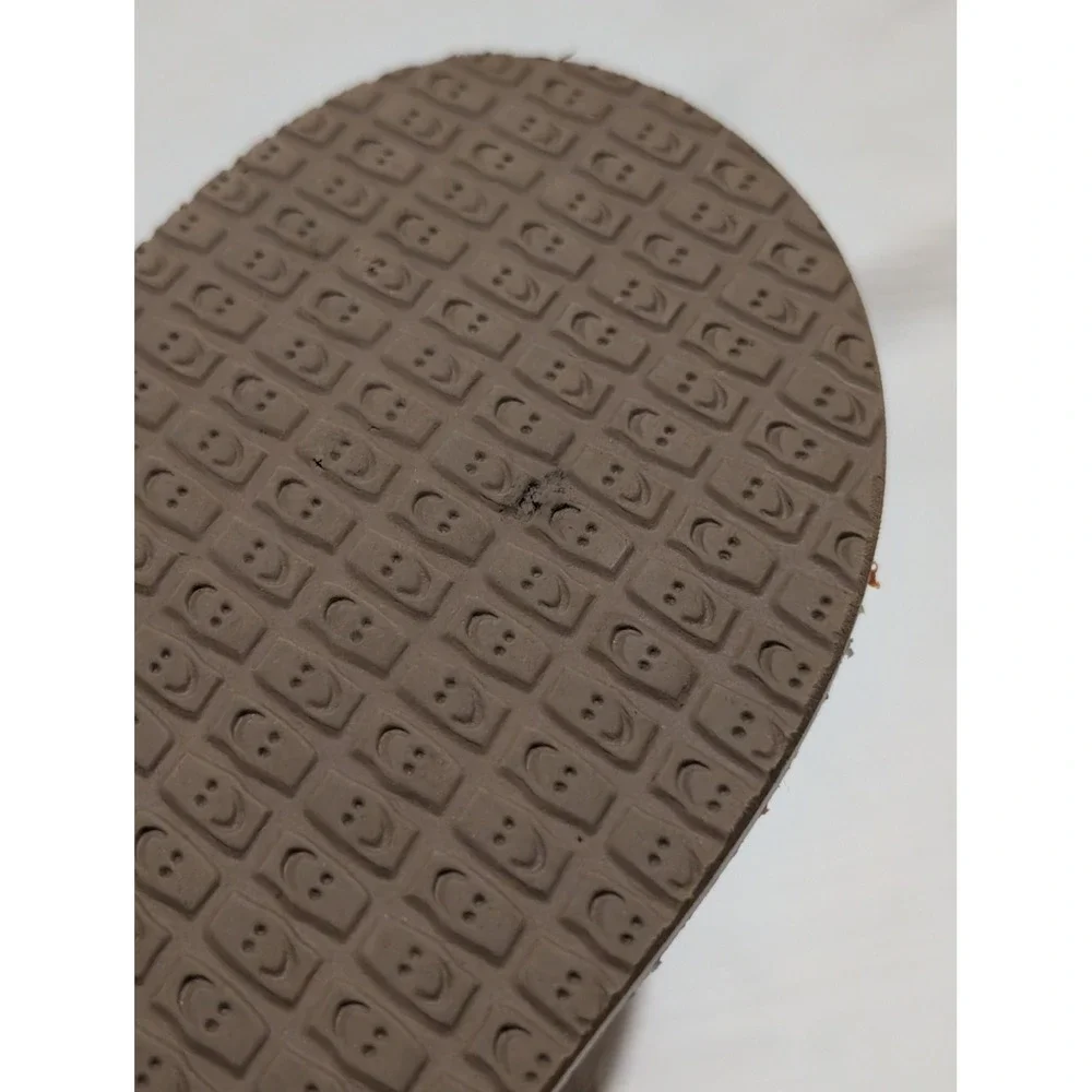 Sanuk Bubblecrush Jelly Bean Flip Flops Rainbow Sandals Women's 6 Beach Twee Fun